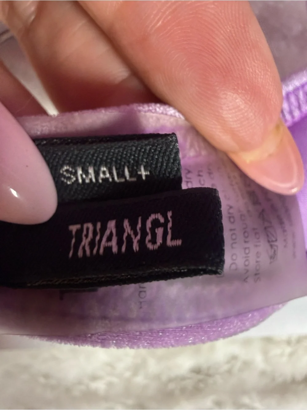 triangl swimwear Lavender Purple Bikini Set